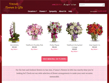 Tablet Screenshot of dannasflowers.com